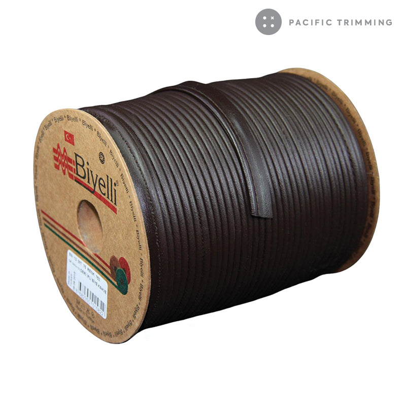 Biyelli 1/2" Leather Piping Tape Brown