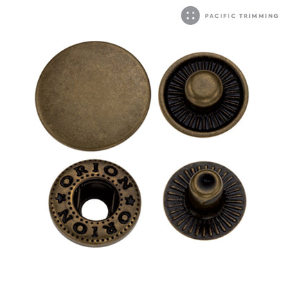 Premium Quality Standard Spring Snap Fastener Antique Brass