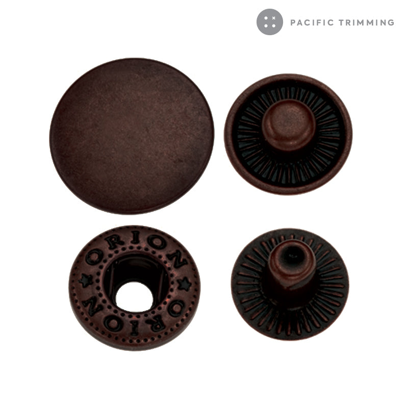 Premium Quality Standard Spring Snap Fastener Antique Copper