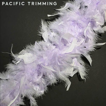 Chandelle Boa Feather Trim Lavender