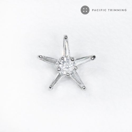 Star Shape Rhinestone Button BU190779