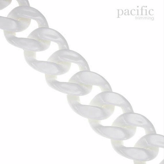 41mm Acrylic Chain White