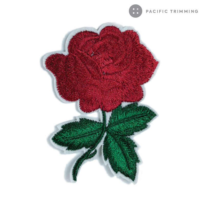 Rose Embroidered Iron On Patches