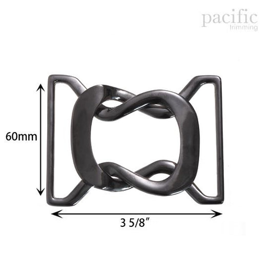 60mm Front Buckle Closure Gunmetal