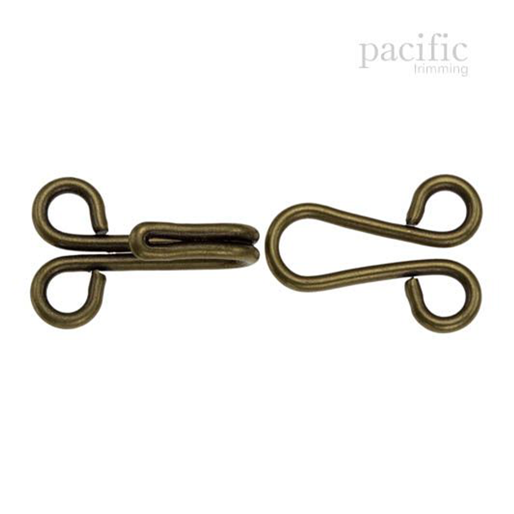 Hook & Eye Antique Brass Multiple Sizes