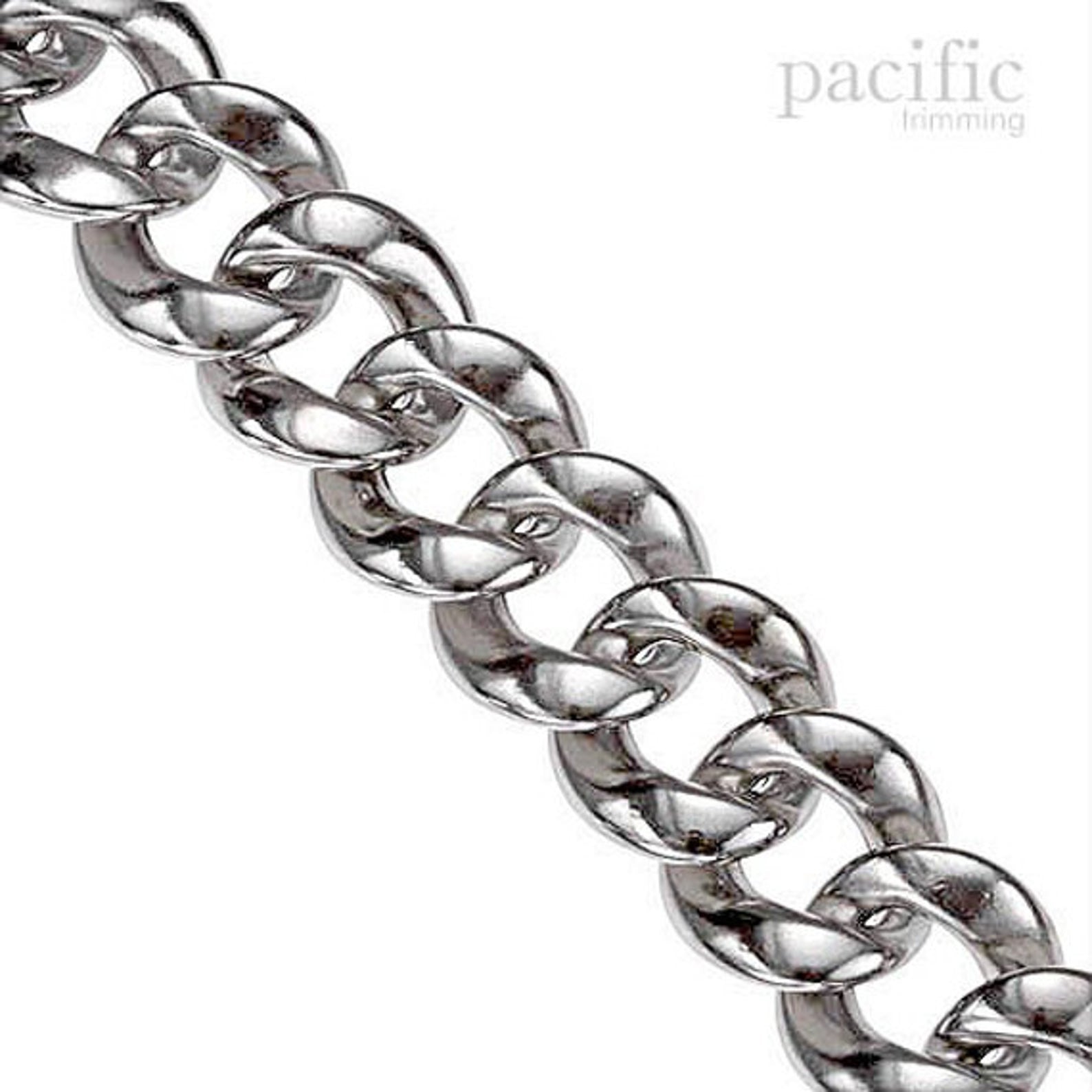 Acrylic Round Chain Silver