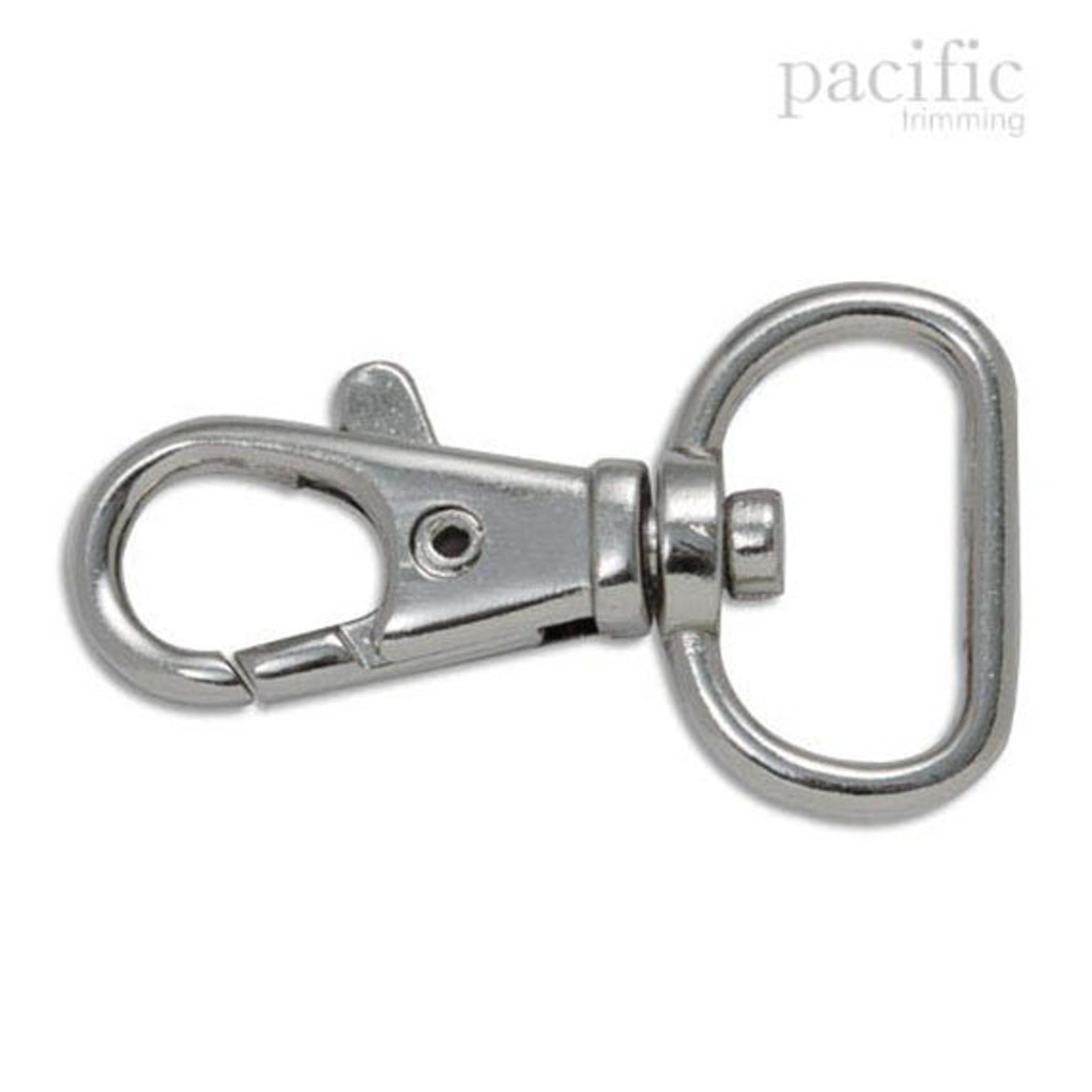 Swiveling Snap Hook Silver Multiple Sizes