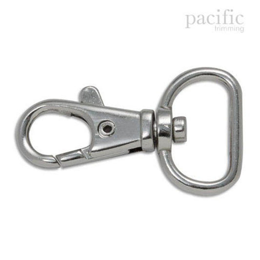 Swiveling Snap Hook Silver Multiple Sizes