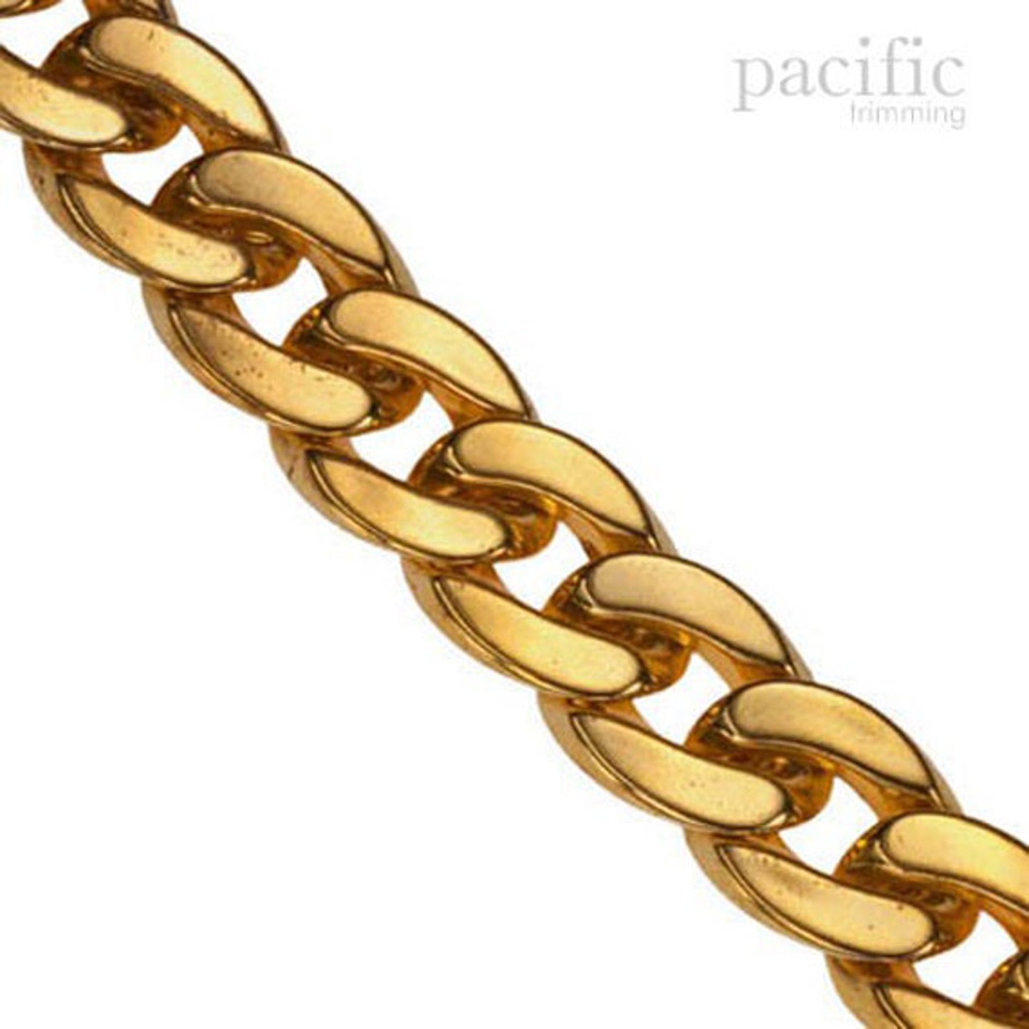 Acrylic Flat Chain Gold