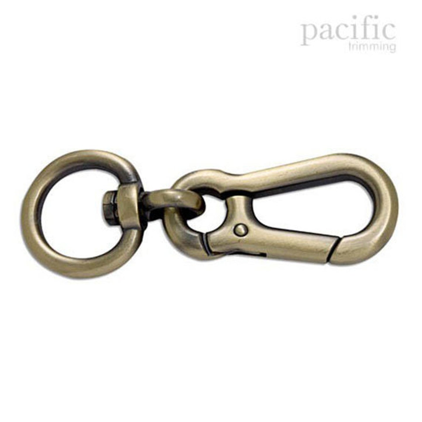 Push Gate Swiveling Snap Antique Brass 2 Sizes