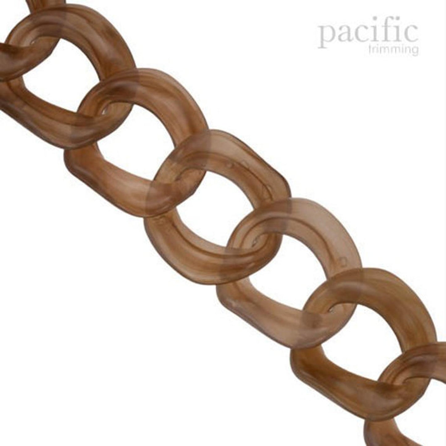 Acrylic Round Chain Smoky Brown