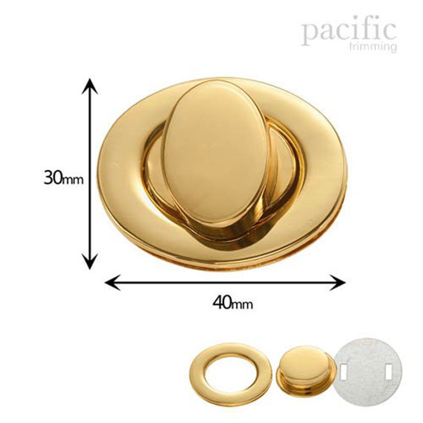 40mm Purse Turn Lock : 170005 (2 Colors)