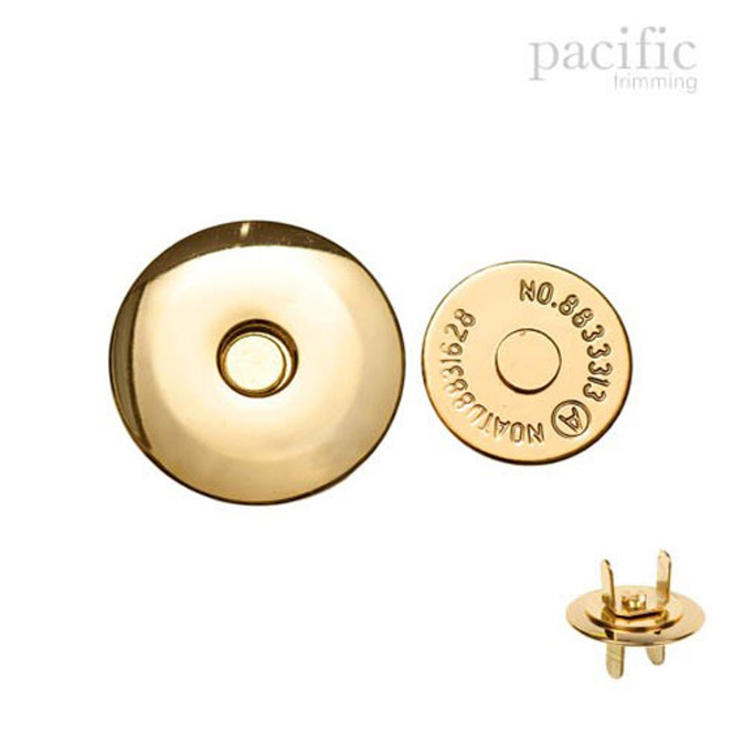 14mm Magnetic Snap Gold