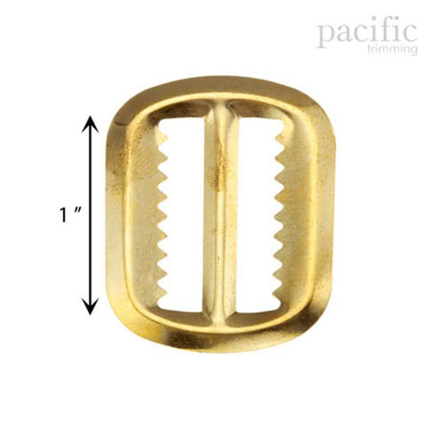 1 Inch Slider Teeth Adjuster Buckle Gold