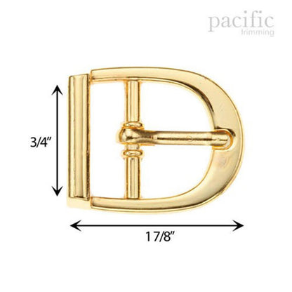 0.75 Inch Metal Buckle Gold