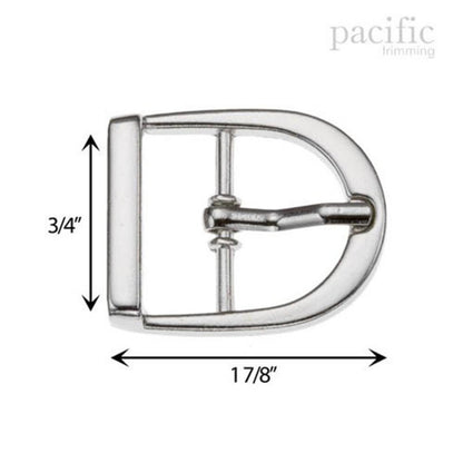 0.75 Inch Metal Buckle Silver