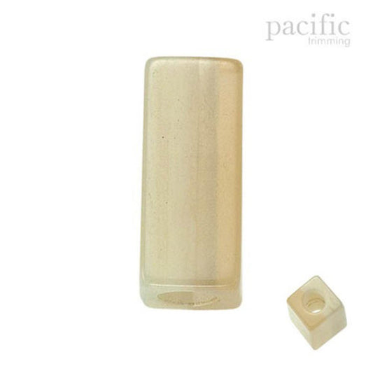 4mm Bar Cord End Ivory