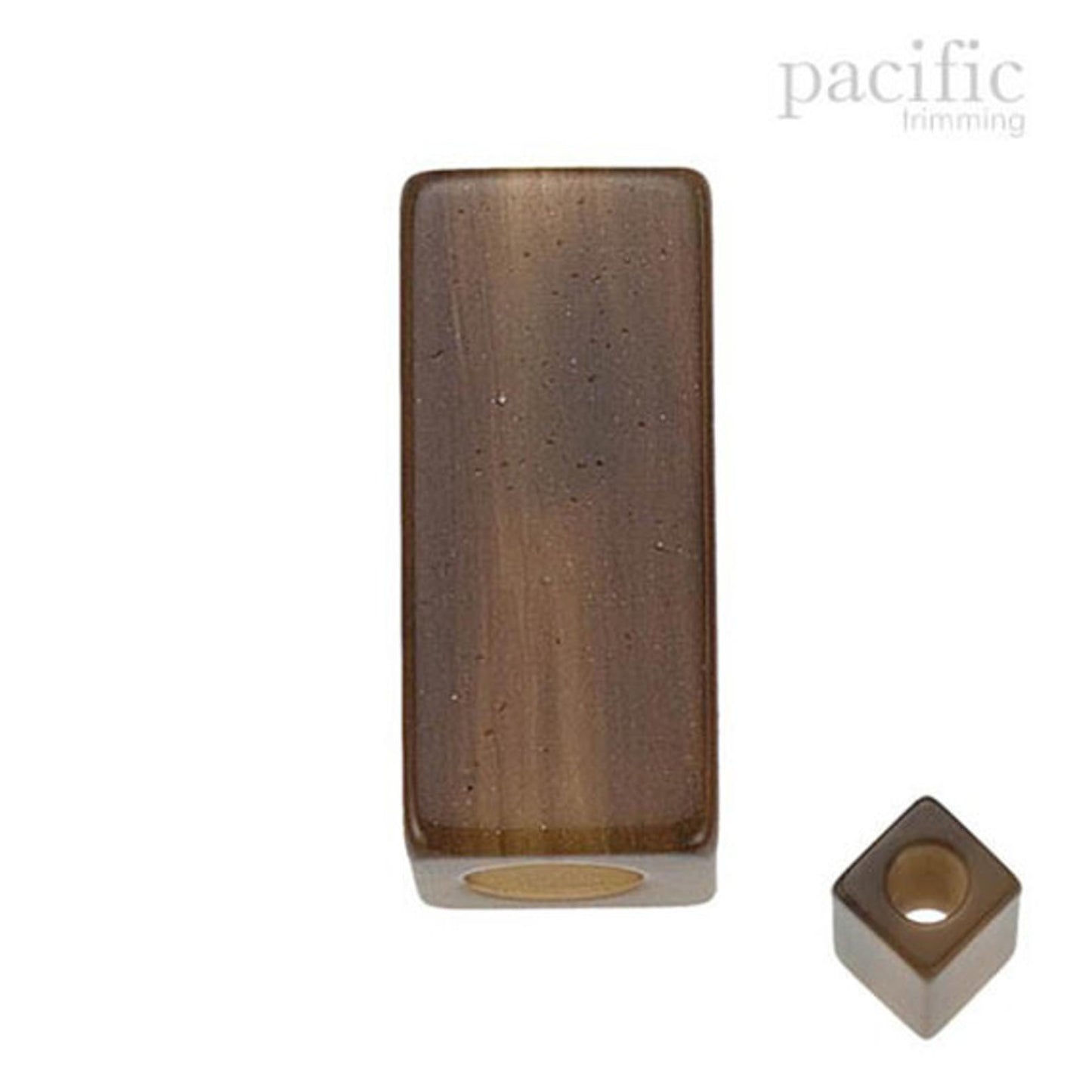 4mm Bar Cord End Brown