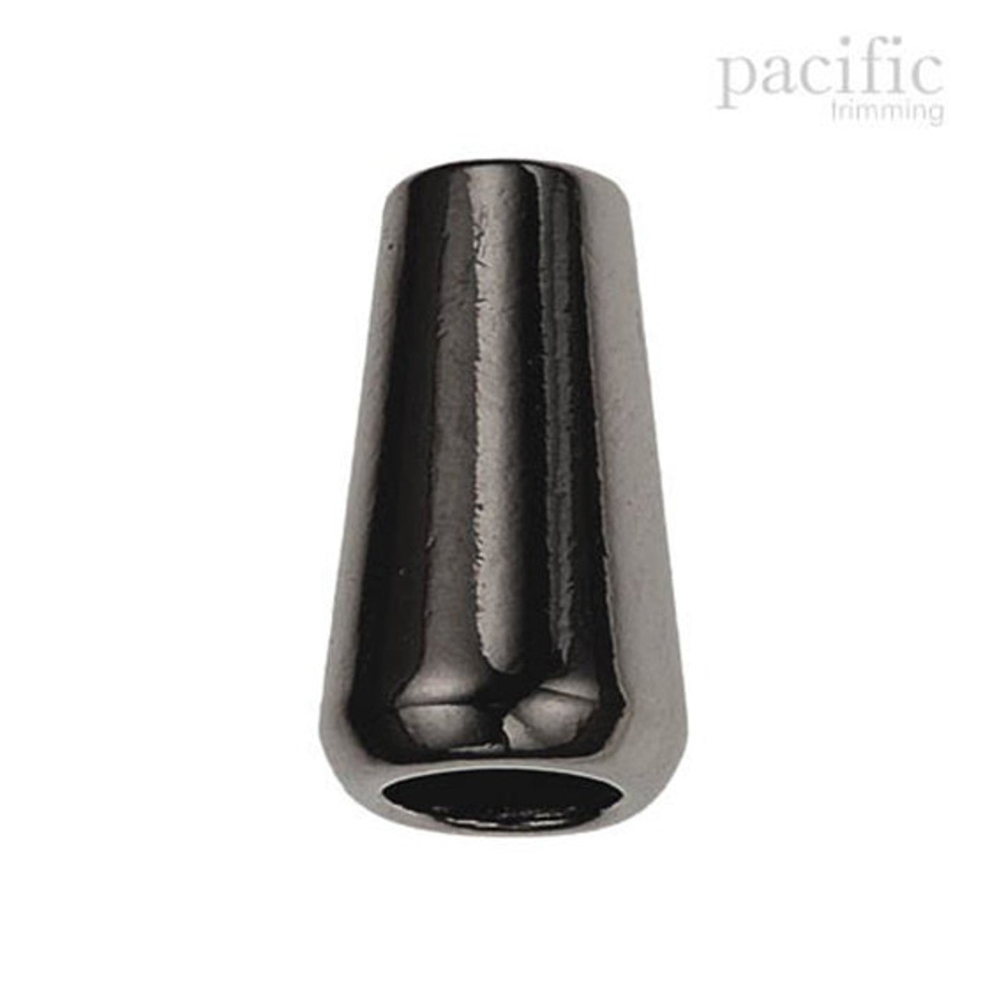 4mm Metal Bell Cord End Gunmetal