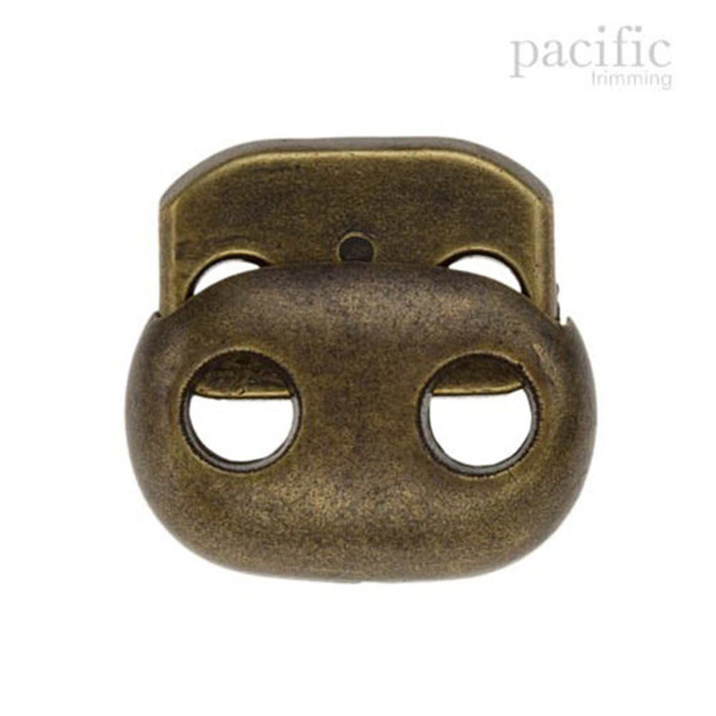 4mm Plastic Cord Lock Antique Brass