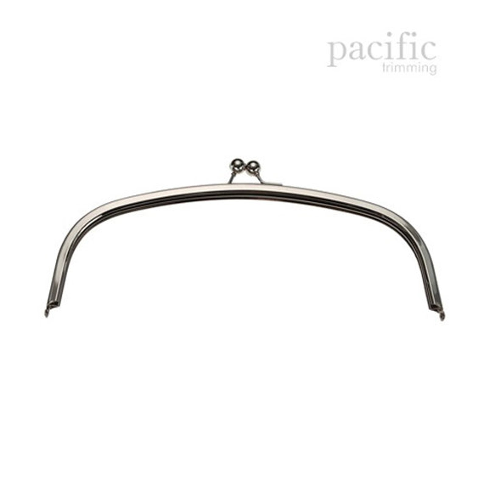 11.5 Inch Metal Purse Frame Handle Silver