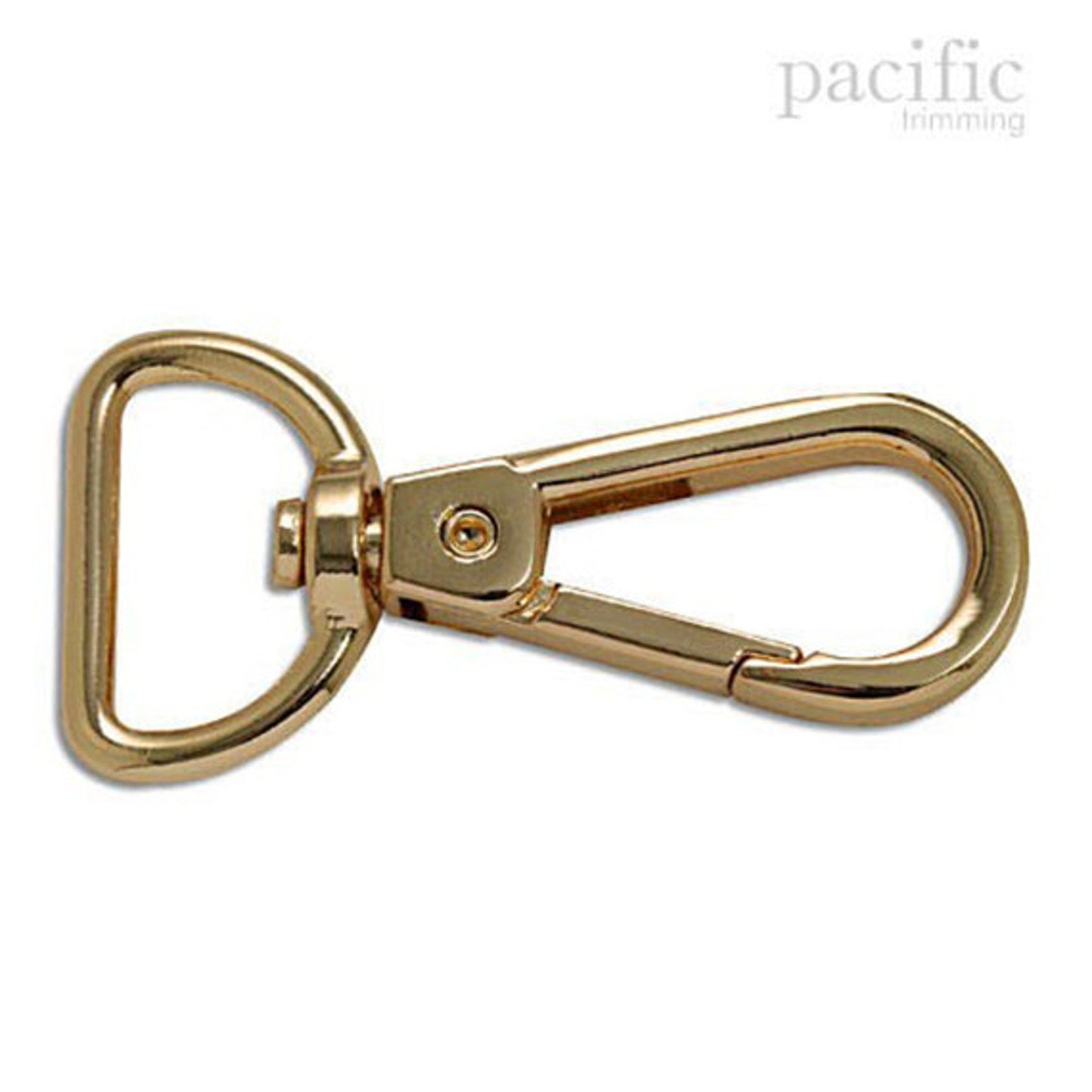 0.75 Inch Push gate Swivel Gold