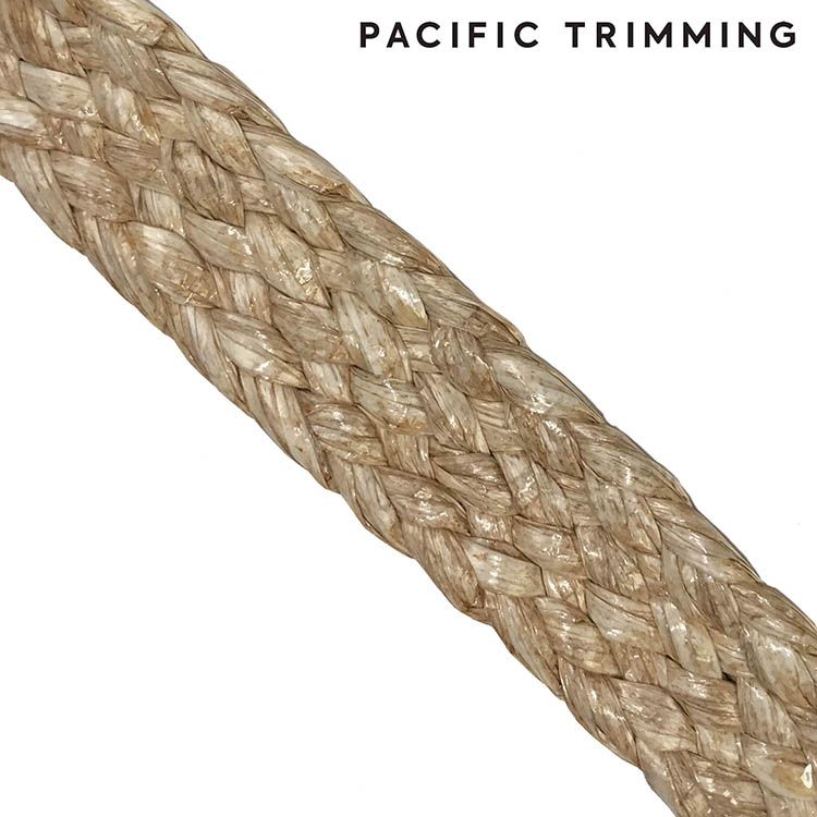 Braided Trim Webbing Natural 4 Sizes