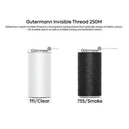 Gutermann Invisible Thread 250M Multiple Colors