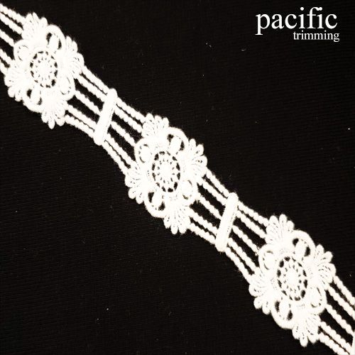 1.5 Inch White Cotton Lace Trim