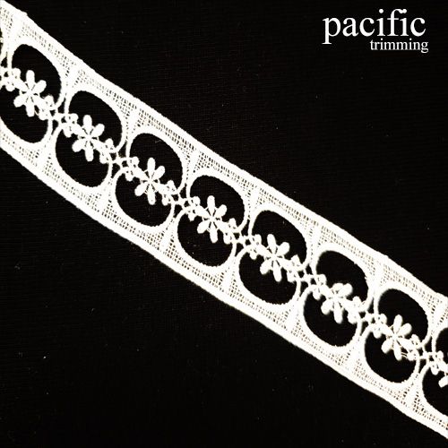 1.5 Inch White Polyester Lace Trim