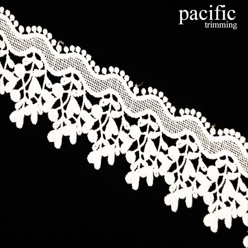 2 Inch White Polyester Lace Trim