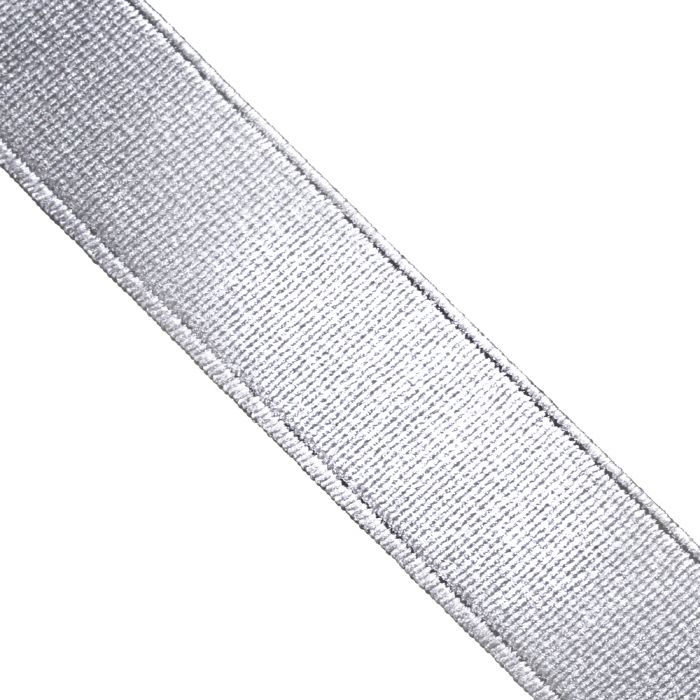 Metallic Elastic Band Silver 2 Sizes