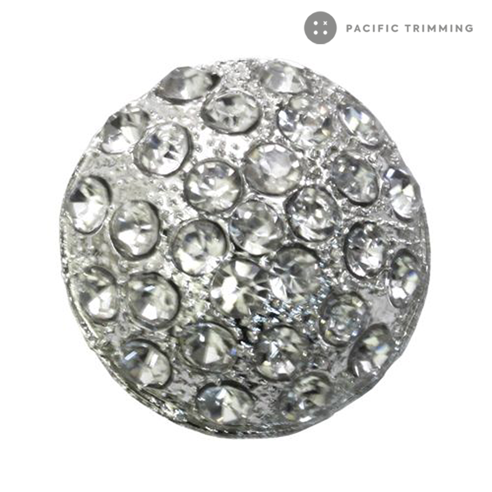 Round Dome Shape Rhinestone Button 120227RS