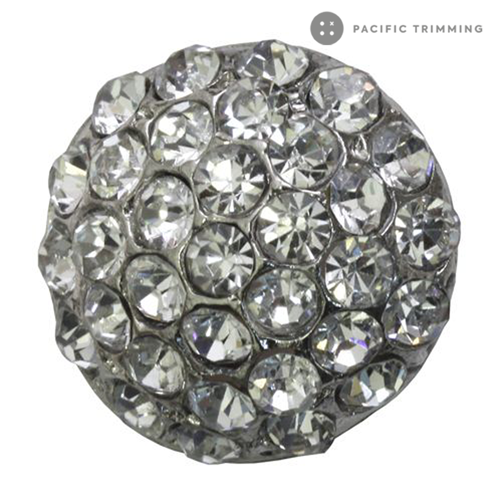 Round Dome Shape Rhinestone Button 120227RS