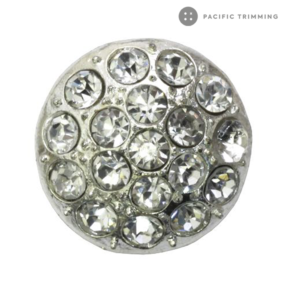 Round Dome Shape Rhinestone Button 120227RS