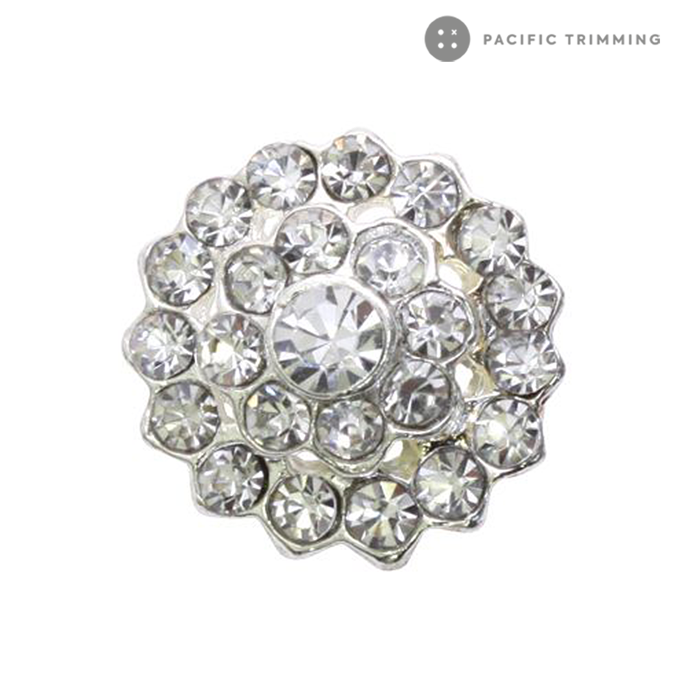 Dome Shape Rhinestone Button 120241RS