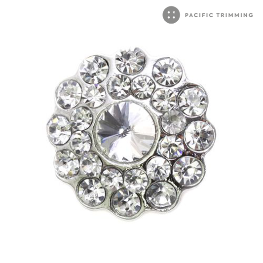 Dome Shape Crystal Rhinestone Button 120246RS