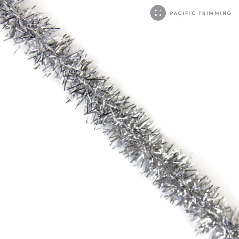 3/4" Christmas Tinsel Garland Non-Wire Metallic String Cord - Pacific Trimming